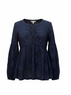 🎉HP 🎉 NWT Susina Navy Peacoat Blouse